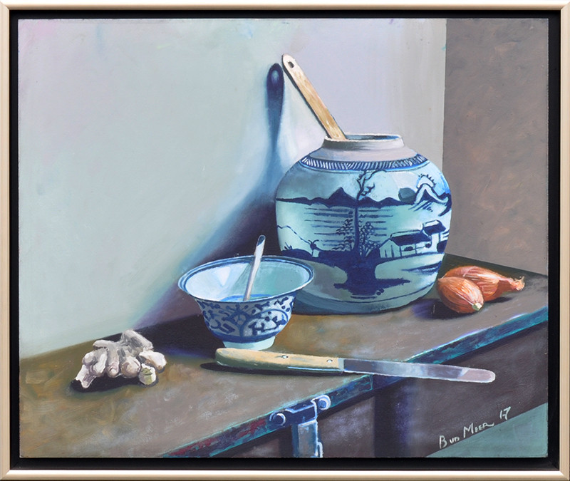 Bert van der Meer + Stilleven met gemberpot en gember